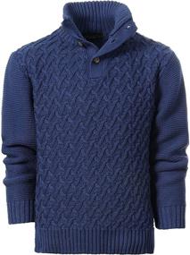 img 4 attached to 👕 Gioberti Boys' Knitted Sweater in Olive: Stylish and Comfy Pullover for Winter