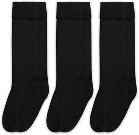 img 2 attached to Get Your Girls School Ready with Jefferies Socks Knee High Uniform (Pack of 3)
