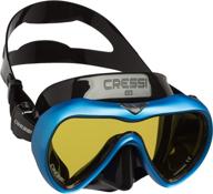 cressi black blue yellow lens logo