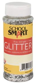 img 2 attached to Silver Craft Glitter: School Smart, 4 Ounce Jar for Stunning Art Projects