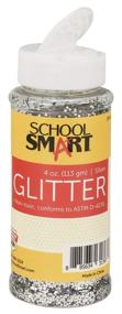 img 1 attached to Silver Craft Glitter: School Smart, 4 Ounce Jar for Stunning Art Projects