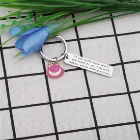 img 2 attached to BAUNA Alice Keychain - Cartoon Pink 🐱 Cat Gift for Graduates and Best Friends Forever (BFF)