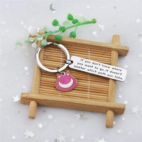 img 3 attached to BAUNA Alice Keychain - Cartoon Pink 🐱 Cat Gift for Graduates and Best Friends Forever (BFF)