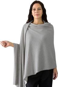 img 1 attached to Jet Bo Cashmere Travel Blanket Women's Accessories for Scarves & Wraps