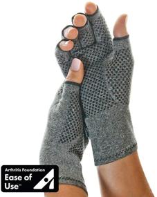 img 2 attached to 🧤 Small IMAK Compression Active Gloves - Arthritis, Fibromyalgia, Neuropathy, and Rheumatoid Support for Joint Pain - Fingerless Compression Gloves with All Day Comfort