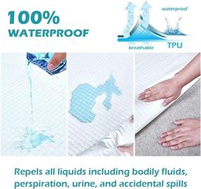 img 2 attached to Comficlouds Mattress Protector Hypoallergenic Waterproof