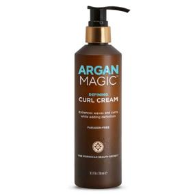 img 4 attached to 🌟 ARGAN MAGIC Defining Curl Cream - Enhancing Waves and Curls with Definition, Conditioning, Detangling, and Frizz Reduction - Paraben Free (8.5 Ounce / 250 Milliliter)