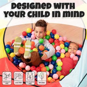 img 1 attached to Safe and Versatile Click Play Ball Pits & Accessories for Sports and Outdoor Fun with Phthalate-free Crush Plastic