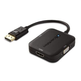 img 4 attached to 🔌 Кабельное дело 3-в-1 Адаптер DisplayPort на HDMI, VGA и DVI - Поддерживает разрешение 4К