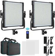 📸 enhance your photography & video with switti 2-pack led video light: dimmable bi-color 3000k-8000k cri96+, perfect for studio portrait, product photography, youtube recording & outdoor shooting logo