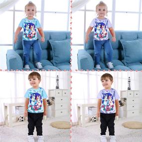 img 2 attached to 👕 Adorable MiniDream Toddler Graphic T Shirts: Fun-Filled Cartoon Boys' Clothing Collection!