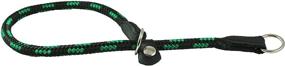 img 1 attached to 🐶 Premium Dogs My Love Round Braided Rope Nylon Choke Dog Collar with Sliding Stopper - Top Choice for Training and Control