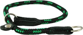 img 4 attached to 🐶 Premium Dogs My Love Round Braided Rope Nylon Choke Dog Collar with Sliding Stopper - Top Choice for Training and Control