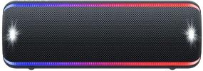 img 4 attached to Sony SRS-XB32 Портативная колонка с Bluetooth: компактная беспроводная вечеринка с многоцветными огнями и мигающей стробоскопом - улучшенное звучание для телефонных звонков - водонепроницаемые и ударопрочные Bluetooth колонки - черного цвета.