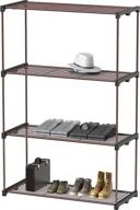 🗂️ organize with ease: simplehouseware 4 tiers wire shelving storage rack in bronze logo