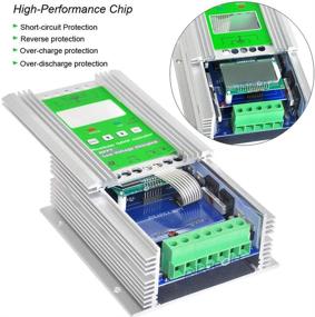 img 3 attached to 🔋 Pikasola 1400W Hybrid MPPT Charge Boost Controller: Off-Grid Battery Controller for 12/24V Wind Turbine and Solar Power System - Unloader Included; Compatible with 800W Wind Generator and 600W Solar Panel