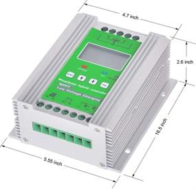 img 2 attached to 🔋 Pikasola 1400W Hybrid MPPT Charge Boost Controller: Off-Grid Battery Controller for 12/24V Wind Turbine and Solar Power System - Unloader Included; Compatible with 800W Wind Generator and 600W Solar Panel