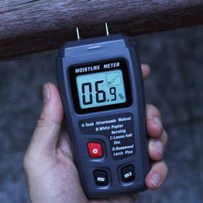 img 3 attached to 🌲 EMT01 Digital Wood Moisture Meter Handheld 2 Pins Timber Lumber Damp Humidity Detector Tester with Large LCD Display - Bside