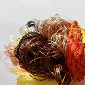 img 3 attached to Qililandiy Natural 100% Mulberry Silk Floss Handmade Embroidery Woven Jewelry Threads DIY Kit - 12 Vibrant Colors