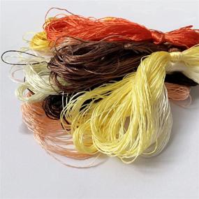 img 2 attached to Qililandiy Natural 100% Mulberry Silk Floss Handmade Embroidery Woven Jewelry Threads DIY Kit - 12 Vibrant Colors