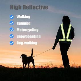 img 2 attached to 🏃 High Visibility Reflective Bands for Men and Women - Wrist, Arm, Ankle, Leg, Safety Reflective Gear for Night Running, Cycling, Walking - Reflective Straps Bracelets