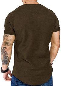 img 1 attached to Fashion Muscle Workout Athletic Cotton Men's Clothing in T-Shirts & Tanks
