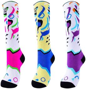 img 4 attached to Premium AII Knee High Merino Wool Ski Socks - Perfect for Boys, Girls, and Kids! Stay Warm and Cozy During Outdoor Winter Activities - Pack of 3 Pairs