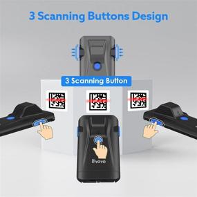 img 2 attached to 📱 Eyoyo 2D Bluetooth Barcode Scanner: Portable Phone Back Clip-On Scanner for Retail Warehouse Inventory Management - Compatible with iPhone, Android, iOS