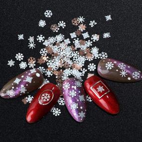 img 1 attached to Snowflakes Christmas Holographic Decorations Accessories