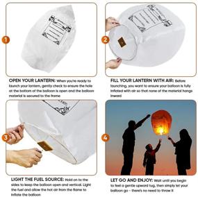 img 1 attached to 🏮 JAEP Floating Chinese Lanterns (10Pcs) with Ephesians Verse – Sky Memorial Release - Eco-Friendly and Biodegradable - Wedding, Wishing, Praying Chinese Lanterns for Better SEO