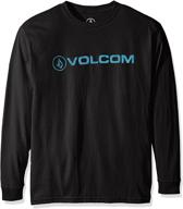 👕 volcom boys' euro pencil long sleeve t-shirt logo