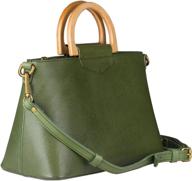 ancicraft leather handbags crossbody shoulder logo