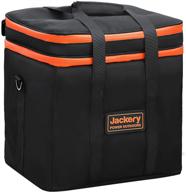 👜 jackery carrying case bag for explorer 500 portable power station - black: convenient storage and protection (e500not included) logo