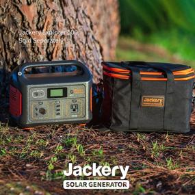 img 3 attached to 👜 Jackery Carrying Case Bag for Explorer 500 Portable Power Station - Black: Convenient Storage and Protection (E500Not Included)