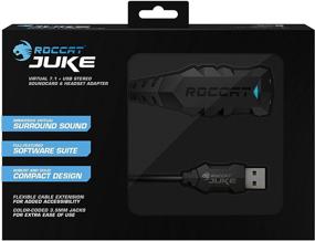 img 1 attached to 🎧 Enhance your audio experience with ROCCAT Juke - Virtual 7.1 Plus USB Stereo Soundcard and Headset Adapter
