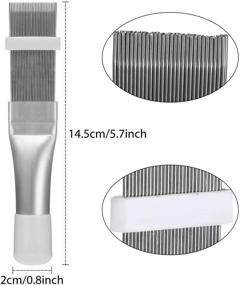 img 2 attached to 🧹 Efficient Stainless Steel Air Conditioner & Refrigerator Coil Cleaning Set - Includes 3-Piece Fin Cleaning Brush, Coil Cleaner Whisk Brush