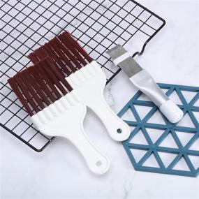 img 1 attached to 🧹 Efficient Stainless Steel Air Conditioner & Refrigerator Coil Cleaning Set - Includes 3-Piece Fin Cleaning Brush, Coil Cleaner Whisk Brush