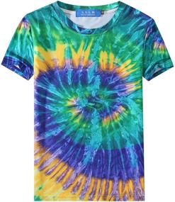 img 4 attached to Vibrant SSLR Tie Dye Crewneck Boys' Clothing: Trendy Tops, Tees & Shirts