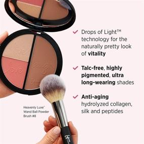 img 2 attached to Discover Your Most Beautiful You with IT Cosmetics Anti-Aging Matte Bronzer, Luminizer & Brightening Blush Palette - Infused with Hydrolyzed Collagen, Silk & Peptides - Includes How-To Guide