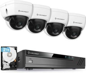 img 4 attached to 🎥 Amcrest 4K 8CH Security Camera System: 4K NVR, 4K Dome IP Cameras (8MP), Weatherproof, Pre-Installed 2TB HDD (White)