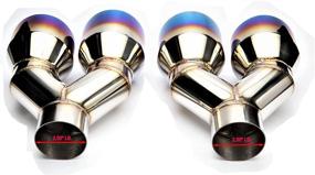 img 2 attached to NETAMI Exhaust Stainless Staggered Outlets