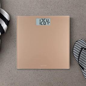 img 3 attached to 🔢 Accurate and Stylish: Taylor Precision Products Digital Bathroom Scale with 400 lb Capacity in Champagne Hue