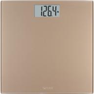 🔢 accurate and stylish: taylor precision products digital bathroom scale with 400 lb capacity in champagne hue logo