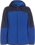 🧥 ua north rim microfleece jacket for boys by under armour logo