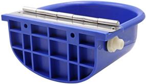 img 1 attached to 🐴 Efficient MINYULUA Automatic Waterer Bowl with Float Valve and Drain Plug - Ideal Water Dispenser for Large Horses, Sheep, Dogs, Cows, and Pigs