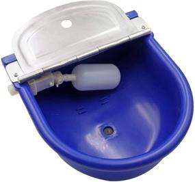 img 3 attached to 🐴 Efficient MINYULUA Automatic Waterer Bowl with Float Valve and Drain Plug - Ideal Water Dispenser for Large Horses, Sheep, Dogs, Cows, and Pigs