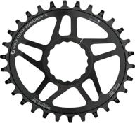 race face cinch boost black wolf tooth elliptical chainring - 28t logo