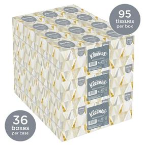 img 3 attached to 📦 Kleenex Professional Facial Tissue (21200): Upright Cube Box Supplies for Business - 95 Tissues/Box, 12 Bundles/Case, 3 Boxes/Bundle, 36 Boxes/Case