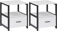 vecelo nightstand drawer storage bedroom furniture for living room furniture логотип