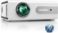 📽️ ябер v3 мини-проектор с bluetooth, 6000 люменов, полный hd 1080p: портативный домашний и наружный проектор для ios/android/tv stick/ps4/pc/bluetooth-колонок (белый) логотип